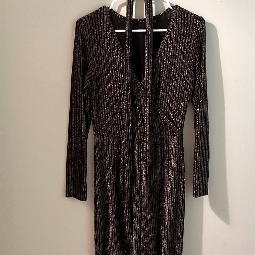 Hannah Zone M pantsuit black and gold